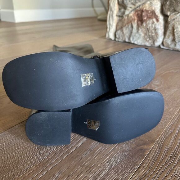 JEFFREY CAMPBELL Reflect Thigh High Platform Boot In Black - Picture 8 of 9